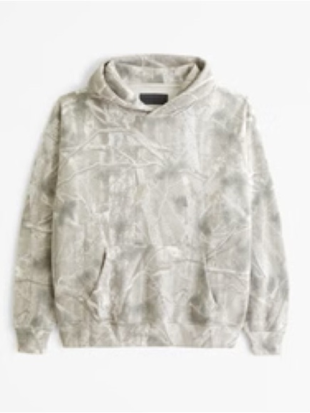 Abercrombie Essential Popover Hoodie Light Gray Camo